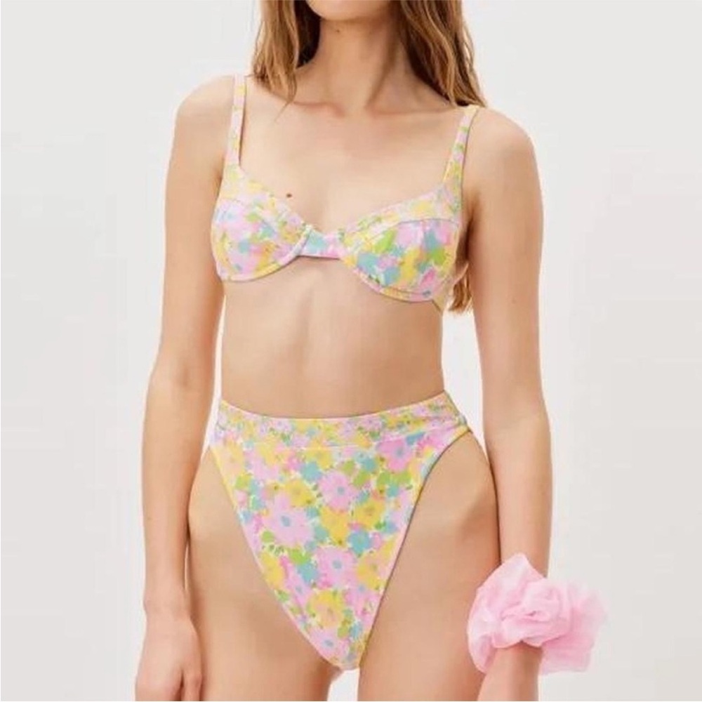 For Love and Lemons Swim Floral Bikini Set